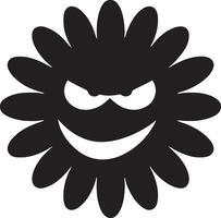 Floral daisy silhouette line art set capturing the playful and creative spirit of floral designs. Perfect for adding a touch of nature to design projects vector