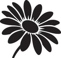 Floral daisy silhouette line art set capturing the playful and creative spirit of floral designs. Perfect for adding a touch of nature to design projects vector