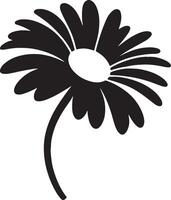 Floral daisy silhouette line art set capturing the playful and creative spirit of floral designs. Perfect for adding a touch of nature to design projects vector