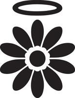Floral daisy silhouette line art set capturing the playful and creative spirit of floral designs. Perfect for adding a touch of nature to design projects vector