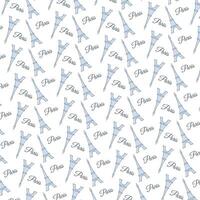 Paris print with the Eiffel tower vector