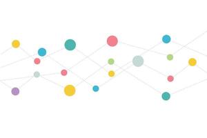 Abstract background of interrelated particles. Social media relationship background vector