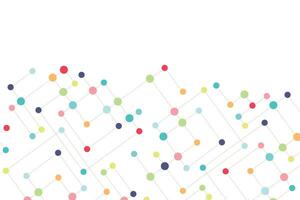 Abstract background of interrelated particles. Social media relationship background vector