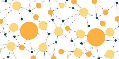 Abstract background of interrelated particles. Social media relationship background vector