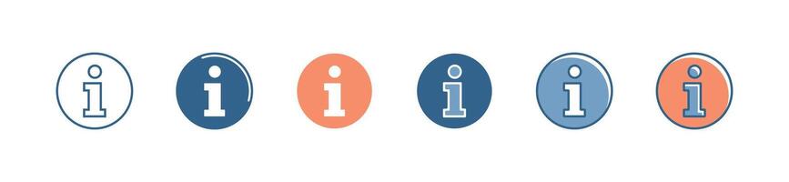 simple information client guide instruction circle icon customers service guidance symbol illustration for web and app vector