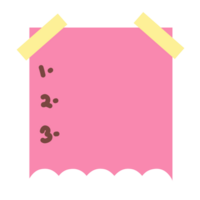 Sticky notes paper png