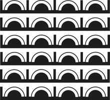 black half circle background pattern vector