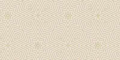 Linear seamless pattern with stars. Simple abstract geometric texture for background, textile, wrapping paper vector