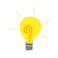 Bright idea the illuminating and innovative symbol of a light bulb creativity and inspiration vector