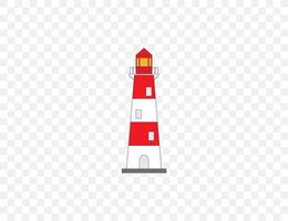 Building, lighthouse icon. illustration. Flat design. vector