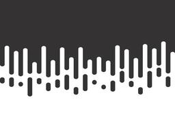 Halftone transition seamless pattern, irregular rounded lines. illustration. vector