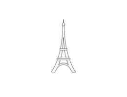 Eiffel tower icon. illustration. vector