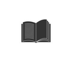 Book, open book, text icon on white background. . vector