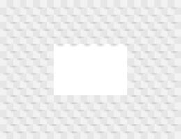 Abstract white geometric background, 3d paper art style. illustration. vector