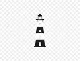Building, lighthouse icon. illustration. Flat design. vector