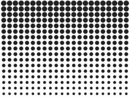 Halftone, circles, dots, transition pattern. illustration. vector