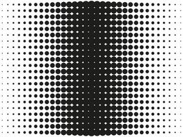 Halftone, circles, dots, transition pattern. illustration. vector