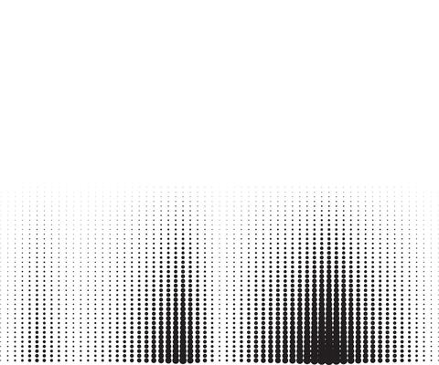 Halftone, transition, monochrome, dotted pattern. illustration.