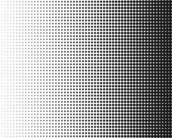 Halftone, circles, dots, transition pattern. illustration. vector