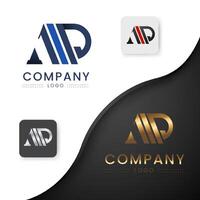 Luxury Initial AP or Aip Monogram vector