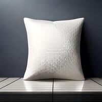 Photo pillows mockup isolated on white background 3d render