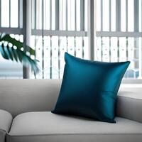 Photo pillows mockup isolated on white background 3d render