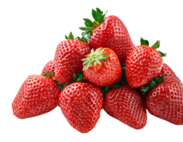 a bunch of strawberries on a transparent background png