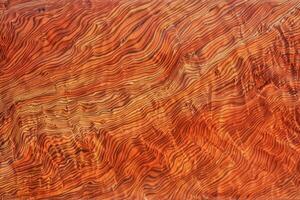 Bubinga wood grain features a rich, intricate pattern with a blend of reddish-brown hues photo