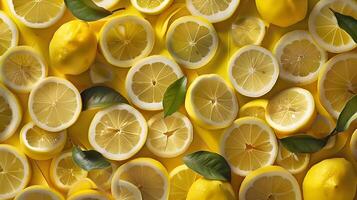 Lemon slices cross section studio shot photograph photo