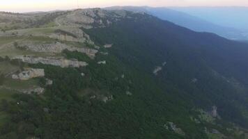 Drone view of Mount Ai-Petri on the Crimea peninsula. video