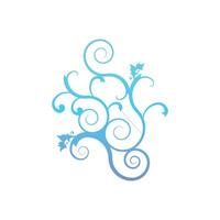 flower stalk pattern design vector