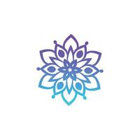hexagon pattern design with color gradations vector