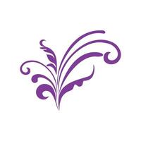 engraving pattern design with purple color vector