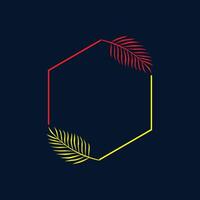 logo simple frame. design vector