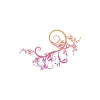 leaf twig pattern design vector