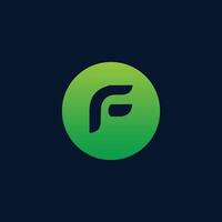 F letter logo with simple design vector