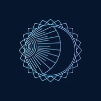 sun and earth pattern vector