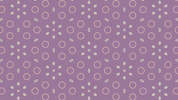 Seamless loop animation of purple geometric pattern with floral motifs and oval shapes, Ideal for backgrounds, presentations, or textile designs video