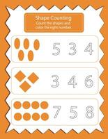 Shape addition Math Activity vector