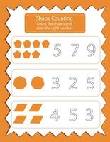 Shape addition Math Activity vector