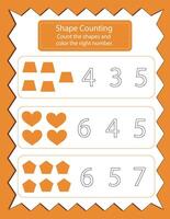 Shape addition Math Activity vector