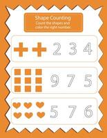 Shape addition Math Activity vector