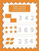 Shape addition Math Activity vector