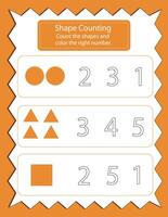 Shape addition Math Activity vector
