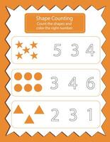 Shape addition Math Activity vector