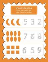 Shape addition Math Activity vector