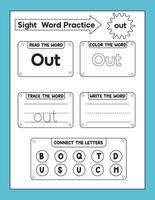 Sight Word Activity vector