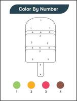 Free Color By Number Activity vector