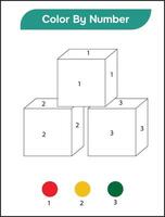 Free Color By Number Activity vector