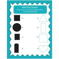 Shadow Match Activity Game vector